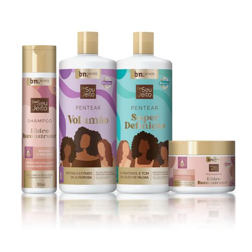 Kit Linha Completa Do Seu Jeito | bn.Cachos